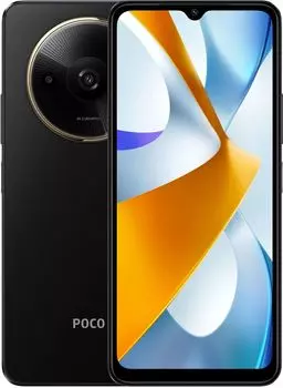Смартфон POCO C61, 6.71" 1650x720 IPS, MediaTek Helio G36, 4Gb RAM, 128Gb, 3G/4G, Wi-Fi, BT, 2xCam, 2-Sim, 5000 мАч, USB Type-C, Android 14 (Go Edition), черный (MZB0IL9RU/60846)