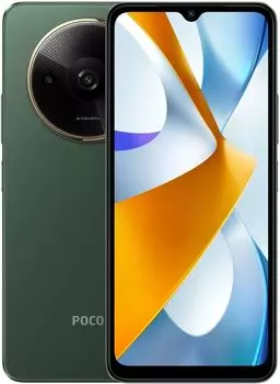 Смартфон POCO C61, 6.71" 1650x720 IPS, MediaTek Helio G36, 4Gb RAM, 128Gb, 3G/4G, Wi-Fi, BT, 2xCam, 2-Sim, 5000 мАч, USB Type-C, Android 14 (Go Edition), зеленый (60843)