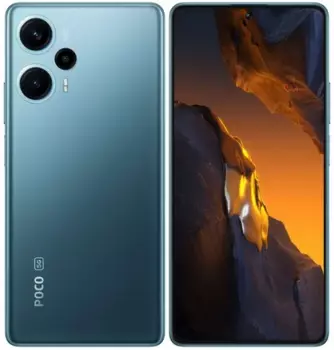 Смартфон POCO F5, 6.67" 1080x2400 AMOLED, Qualcomm Snapdragon 7+ Gen 2, 12Gb RAM, 256Gb, 3G/4G/5G, NFC, Wi-Fi, BT, 3xCam, 2-Sim, 5000 мАч, USB Type-C, Android 13, синий (47211)