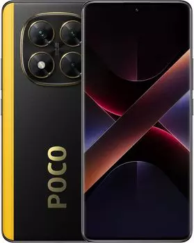 Смартфон POCO X7 5G, 6.67" 2712x1220 AMOLED, MediaTek Dimensity 7300, 12Gb RAM, 512Gb, 3G/4G/5G, NFC, Wi-Fi, BT, 3xCam, 2-Sim, 5.11 А·ч, USB Type-C, Android 14, черный/золотистый (MZB0IQARU/61040)