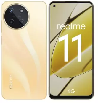 Смартфон Realme 11, 6.4" 2400x1080 AMOLED, MediaTek Helio G99, 8Gb RAM, 128Gb, 3G/4G, NFC, Wi-Fi, BT, 2xCam, 2-Sim, 5000 мАч, USB Type-C, Android 13, золотистый