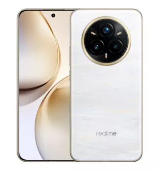 Смартфон Realme 14 Pro+, 6.77" 2392x1080 AMOLED, Qualcomm Snapdragon 7s Gen 3, 12Gb RAM, 512Gb, 3G/4G/5G, NFC, Wi-Fi, BT, 3xCam, 2-Sim, 6000 мАч, USB Type-C, Android 15, белый (6941764453036)