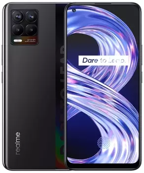 Смартфон Realme 8, 6.4" 2400x1080 Amoled, MediaTek Helio G95, 6Gb RAM, 128Gb, 3G/LTE, WiFi, BT, 4xCam, 2-Sim, 5000mAh, USB Type-C, Android 11, черный (5991884)