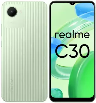 Смартфон Realme C30, 6.5" 720x1600 IPS, Unisoc T612, 4Gb RAM, 64Gb, 3G/4G, Wi-Fi, BT, Cam, 2-Sim, 5000 мА⋅ч, Micro-USB, Android 11, зеленый