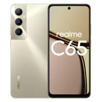 Смартфон Realme C65, 6.67" 1604x720 IPS, MediaTek Helio G85, 8Gb RAM, 256Gb, 3G/4G, Wi-Fi, BT, 2xCam, 2-Sim, 5000 мАч, USB Type-C, Android 13, золотистый