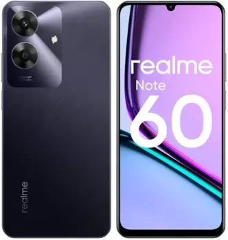 Смартфон Realme Note 60, 6.74" 1600x720 IPS, Unisoc Tiger T612, 6Gb RAM, 128Gb, 3G/4G, Wi-Fi, BT, 2xCam, 2-Sim, 5000 мАч, USB Type-C, Android 14, черный (6941764443907)