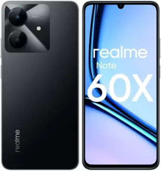 Смартфон Realme Note 60x, 6.74" 1600x720 IPS, Unisoc Tiger T612, 3Gb RAM, 64Gb, 3G/4G, Wi-Fi, BT, 2xCam, 2-Sim, 5000 мАч, USB Type-C, Android 14, черный (6941764448933)