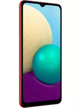 Смартфон Samsung Galaxy A02, 6.5" 720x1600 PLS, MediaTek MT6739, 2Gb RAM, 32Gb, 3G/4G, Wi-Fi, BT, 2xCam, 2-Sim, 5000 мА⋅ч, Micro-USB, Android 10, красный (SM-A022GZRBCAU)