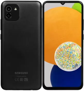 Смартфон Samsung Galaxy A03, 6.5" 720x1600 PLS, Unisoc Tiger T606, 3Gb RAM, 32Gb, 3G/4G, Wi-Fi, BT, 2xCam, 2-Sim, 5000 мА⋅ч, Micro-USB, Android 11, черный (SM-A035FZKDSKZ)