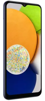 Смартфон Samsung Galaxy A03, 6.5" 720x1600 PLS, Unisoc Tiger T606, 3Gb RAM, 32Gb, 3G/4G, Wi-Fi, BT, 2xCam, 2-Sim, 5000 мА⋅ч, Micro-USB, Android 11, синий (SM-A035FZBDMEB)