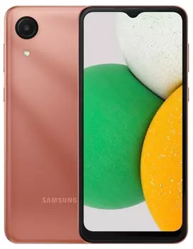 Смартфон Samsung Galaxy A03, 6.5" 720x1600 TFT, Unisoc SC9863A, 2Gb RAM, 32Gb, 3G/4G, Wi-Fi, BT, Cam, 2-Sim, 5000mAh, Micro-USB, Android 11 Go, медный (SM-A032FZCDMEA)