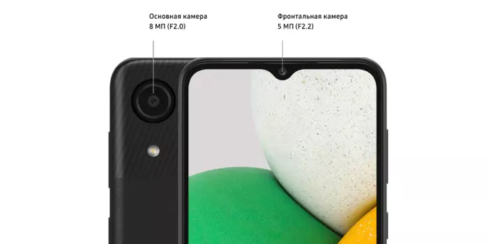 Смартфон Samsung Galaxy A03 Core, 6.5" 720x1600 TN, Unisoc SC9863A, 2Gb RAM, 32Gb, 3G/4G, Wi-Fi, BT, Cam, 2-Sim, 5000 мА⋅ч, Micro-USB, Android, черный (SM-A032FCKDSKZ)