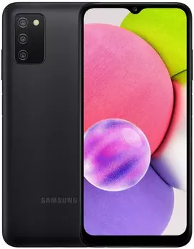 Смартфон Samsung Galaxy A03s, 6.5" 720x1600 TN, MediaTek Helio P35, 3Gb RAM, 32Gb, 3G/4G, Wi-Fi, BT, 3xCam, 2-Sim, 5000 мА⋅ч, USB Type-C, Android 11, черный (SM-A037FZKDMEA)