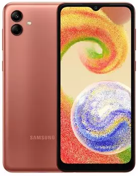 Смартфон Samsung Galaxy A04, 6.5" 720x1600 PLS, MediaTek Helio P35, 3Gb RAM, 32Gb, 3G/4G, Wi-Fi, BT, 2xCam, 2-Sim, 5000 мАч, USB Type-C, Android 12, медный (SM-A045FZCDSKZ)
