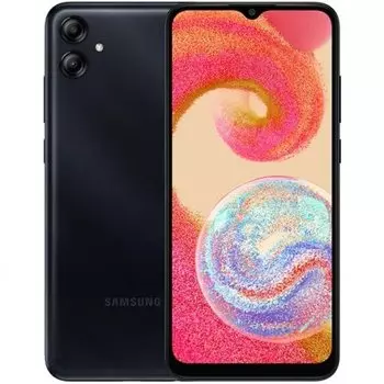 Смартфон Samsung Galaxy A04e, 6.5" 720x1600 PLS, MediaTek Helio P35, 3Gb RAM, 32Gb, 3G/4G, Wi-Fi, BT, 2xCam, 2-Sim, 5000 мАч, USB Type-C, Android 11, черный (SM-A042FZKDSKZ)