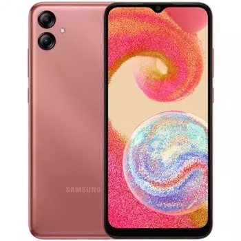Смартфон Samsung Galaxy A04e, 6.5" 720x1600 PLS, MediaTek Helio G35, 3Gb RAM, 32Gb, 3G/4G, Wi-Fi, BT, 2xCam, 2-Sim, 5000 мА⋅ч, USB Type-C, Android 11, медный (SM-A042FZCDMEB)