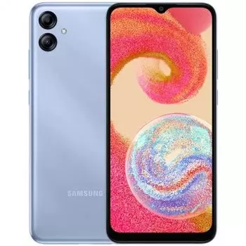 Смартфон Samsung Galaxy A04e, 6.5" 720x1600 PLS, MediaTek Helio G35, 3Gb RAM, 64Gb, 3G/4G, Wi-Fi, BT, 2xCam, 2-Sim, 5000 мА⋅ч, USB Type-C, Android 11, голубой (SM-A042FLBHMEB)