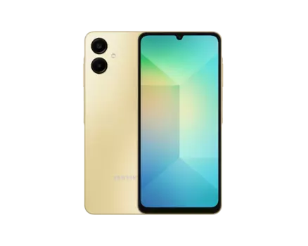 Смартфон Samsung Galaxy A06, 6.7" 1600x720 PLS, MediaTek Helio G85, 4Gb RAM, 64Gb, 3G/4G, Wi-Fi, BT, 2xCam, 2-Sim, 5000 мАч, USB Type-C, Android 14, золотистый (SM-A065FZDDMEA)