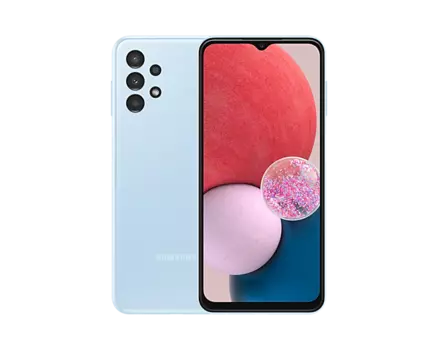 Смартфон Samsung Galaxy A13, 6.6" 1080x2408 PLS, Samsung Exynos 850, 3Gb RAM, 32Gb, 3G/4G, NFC, Wi-Fi, BT, 4xCam, 2-Sim, 5000 мА⋅ч, USB Type-C, Android, голубой (SM-A135FLBUSKZ)