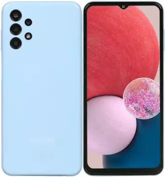 Смартфон Samsung Galaxy A13, 6.6" 1080x2408 PLS, MediaTek Helio G80, 4Gb RAM, 64Gb, 3G/4G, NFC, Wi-Fi, BT, 4xCam, 2-Sim, 5000 мА⋅ч, USB Type-C, Android 12, синий (SM-A137FLBGMEA)