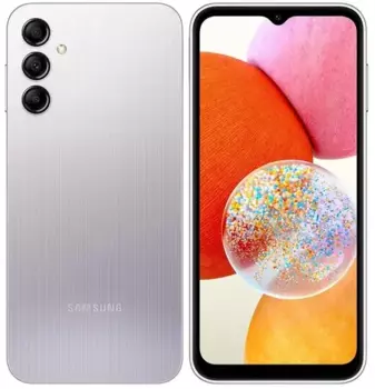 Смартфон Samsung Galaxy A14, 6.6" 1080x2408 PLS, Samsung Exynos 850, 4Gb RAM, 64Gb, 3G/4G, Wi-Fi, BT, 3xCam, 2-Sim, 5000 мАч, USB Type-C, Android 13, серебристый (SM-A145PZSDMEA)