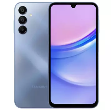 Смартфон Samsung Galaxy A15, 6.5" 1080x2340 Super AMOLED, MediaTek Helio G99, 6Gb RAM, 128Gb, 3G/4G, NFC, Wi-Fi, BT, 3xCam, 2-Sim, 5000 мАч, USB Type-C, Android 13, синий (SM-A155FZBGSKZ)