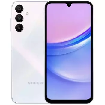 Смартфон Samsung Galaxy A15, 6.5" 2340x1080 Super AMOLED, MediaTek Helio G99, 6Gb RAM, 128Gb, 3G/4G, NFC, Wi-Fi, BT, 3xCam, 2-Sim, 5000 мАч, USB Type-C, Android 13, светло-голубой (SM-A155FLBGMEA)