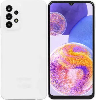 Смартфон Samsung Galaxy A23, 6.6" 1080x2408 PLS, Qualcomm Snapdragon 680, 4Gb RAM, 64Gb, 3G/4G, NFC, Wi-Fi, BT, 4xCam, 2-Sim, 5000mAh, USB Type-C, Android 12, белый (SM-A235FZWUMEB)