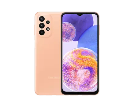 Смартфон Samsung Galaxy A23, 6.6" 1080x2408 PLS, Qualcomm Snapdragon 680, 4Gb RAM, 64Gb, 3G/4G, NFC, Wi-Fi, BT, 4xCam, 2-Sim, 5000mAh, USB Type-C, Android 12, оранжевый (SM-A235FZOUSKZ)