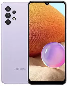 Смартфон Samsung Galaxy A32, 6.4" 1080x2400 Super AMOLED, MediaTek Helio G80, 4Gb RAM, 64Gb, 3G/4G, NFC, Wi-Fi, BT, 4xCam, 2-Sim, 5000mAh, USB Type-C, Android 12, фиолетовый (SM-A325FLVDCAU)