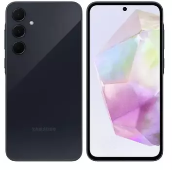 Смартфон Samsung Galaxy A35 5G, 6.6" 2340x1080 AMOLED, Samsung Exynos 1380, 8Gb RAM, 256Gb, 3G/4G/5G, NFC, Wi-Fi, BT, 3xCam, 2-Sim, 5000 мАч, USB Type-C, Android 14, темно-синий (SM-A356EZKVMEA)