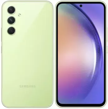 Смартфон Samsung Galaxy A54 5G, 6.4" 1080x2340 Super AMOLED, Samsung Exynos 1380, 6Gb RAM, 128Gb, 3G/4G/5G, NFC, Wi-Fi, BT, 3xCam, 2-Sim, 5000 мАч, USB Type-C, Android 13, зеленый (SM-A546ELGACAU)