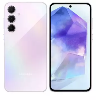 Смартфон Samsung Galaxy A55 5G, 6.5" 2340x1080 AMOLED, Samsung Exynos 1480, 8Gb RAM, 256Gb, 3G/4G/5G, NFC, Wi-Fi, BT, 3xCam, 2-Sim, 5000 мАч, USB Type-C, Android 14, фиолетовый (SM-A556ELVCSKZ)