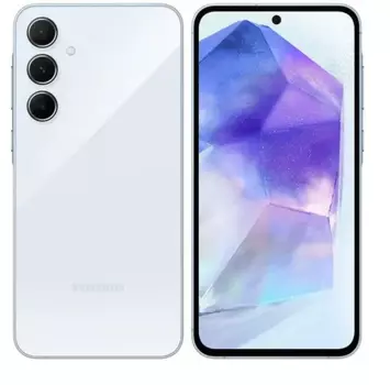 Смартфон Samsung Galaxy A55 5G, 6.5" 2340x1080 AMOLED, Samsung Exynos 1480, 8Gb RAM, 256Gb, 3G/4G/5G, NFC, Wi-Fi, BT, 3xCam, 2-Sim, 5000 мАч, USB Type-C, Android 14, голубой (SM-A556ELBWMEA)