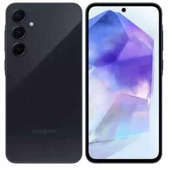 Смартфон Samsung Galaxy A55 5G, 6.5" 2340x1080 AMOLED, Samsung Exynos 1480, 8Gb RAM, 256Gb, 3G/4G/5G, NFC, Wi-Fi, BT, 3xCam, 2-Sim, 5000 мАч, USB Type-C, Android 14, темно-синий (SM-A556EZKWMEA)
