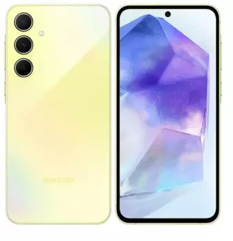Смартфон Samsung Galaxy A55 5G, 6.5" 2340x1080 AMOLED, Samsung Exynos 1480, 8Gb RAM, 128Gb, 3G/4G/5G, NFC, Wi-Fi, BT, 3xCam, 2-Sim, 5000 мАч, USB Type-C, Android 14, желтый (SM-A556EZYVMEA)