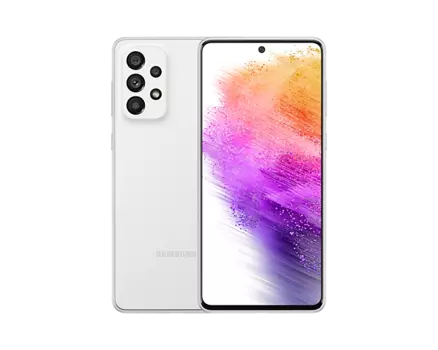 Смартфон Samsung Galaxy A73 5G, 6.7" 1080x2400 Super AMOLED Plus, Qualcomm Snapdragon 778G, 6Gb RAM, 128Gb, 3G/4G/5G, NFC, Wi-Fi, BT, 4xCam, 2-Sim, 5000mAh, USB Type-C, Android 12, белый (SM-A736BZWDSKZ)