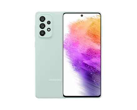 Смартфон Samsung Galaxy A73 5G, 6.7" 1080x2400 Super AMOLED Plus, Qualcomm Snapdragon 778G, 6Gb RAM, 128Gb, 3G/4G/5G, NFC, Wi-Fi, BT, 4xCam, 2-Sim, 5000mAh, USB Type-C, Android 12, зеленый (SM-A736BLGDCAU)