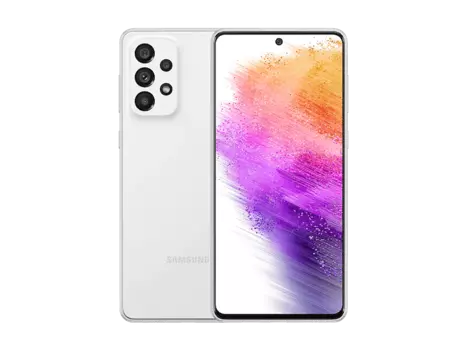 Смартфон Samsung Galaxy A73 5G, 6.7" 1080x2400 Super AMOLED Plus, Qualcomm Snapdragon 778G, 8Gb RAM, 256Gb, 3G/4G/5G, NFC, Wi-Fi, BT, 4xCam, 2-Sim, 5000 мА⋅ч, USB Type-C, Android 12, белый (SM-A736BZWHMEA)