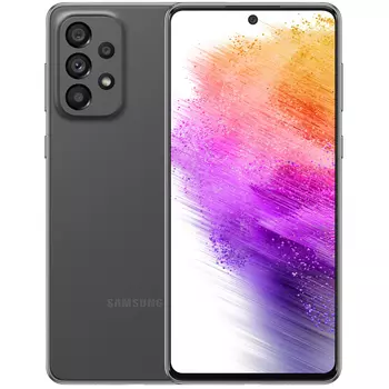 Смартфон Samsung Galaxy A73 5G, 6.7" 1080x2400 Super AMOLED Plus, Qualcomm Snapdragon 778G, 8Gb RAM, 256Gb, 3G/4G/5G, NFC, Wi-Fi, BT, 4xCam, 2-Sim, 5000mAh, USB Type-C, Android 12, серый (SM-A736BZAHMEA)