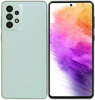 Смартфон Samsung Galaxy A73, 6.7" 1080x2400 Super AMOLED Plus, Qualcomm Snapdragon 778G, 8Gb RAM, 128Gb, 3G/4G/5G, NFC, Wi-Fi, BT, 4xCam, 2-Sim, 5000mAh, USB Type-C, Android 12, мятный (SM-A736BLGGMEA)
