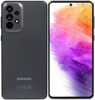 Смартфон Samsung Galaxy A73, 6.7" 1080x2400 Super AMOLED Plus, Qualcomm Snapdragon 778G, 8Gb RAM, 128Gb, 3G/4G/5G, NFC, Wi-Fi, BT, 4xCam, 2-Sim, 5000 мА⋅ч, USB Type-C, Android 12, серый (SM-A736BZAGMEA)