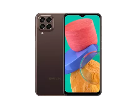 Смартфон Samsung Galaxy M33 5G, 6.6" 1080x2400 PLS, Samsung Exynos 1280, 8Gb RAM, 128Gb, 3G/4G/5G, NFC, Wi-Fi, BT, 4xCam, 2-Sim, 5000mAh, USB Type-C, Android 11, коричневый (SM-M336BZNIMEA)
