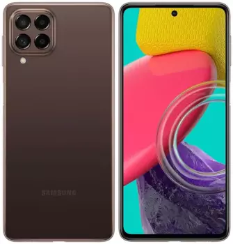 Смартфон Samsung Galaxy M53, 6.7" 1080x2400 Super AMOLED Plus, MediaTek Dimensity 900, 8Gb RAM, 256Gb, 3G/4G, NFC, Wi-Fi, BT, 4xCam, 2-Sim, 5000 мА⋅ч, USB Type-C, Android 12, коричневый (SM-M536BZNHMEA)
