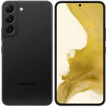 Смартфон Samsung Galaxy S22, 6.1" 1080x2400 Dynamic AMOLED 2X, Samsung Exynos 2200, 8Gb RAM, 128Gb, 3G/4G/5G, NFC, Wi-Fi, BT, 3xCam, 2-Sim, 3700mAh, USB Type-C, Android 12, черный (SM-S901BZKDSKZ)
