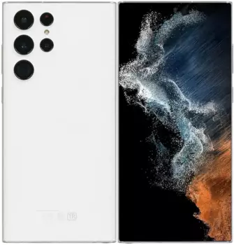 Смартфон Samsung Galaxy S22 Ultra, 6.8" 1440x3088 Dynamic AMOLED 2X, Samsung Exynos 2200, 12Gb RAM, 256Gb, 3G/4G/5G, NFC, Wi-Fi, BT, 4xCam, 2-Sim, 5000mAh, USB Type-C, Android 12, белый (SM-S908BZWGSKZ)