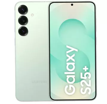 Смартфон Samsung Galaxy S25+, 6.7" 3120x1440 Dynamic AMOLED 2X, Qualcomm Snapdragon 8 Elite, 12Gb RAM, 512Gb, 3G/4G/5G, NFC, Wi-Fi, BT, 3xCam, 2-Sim, 4.9 А·ч, USB Type-C, Android 15, зеленый (SM-S936BLGCCAU)