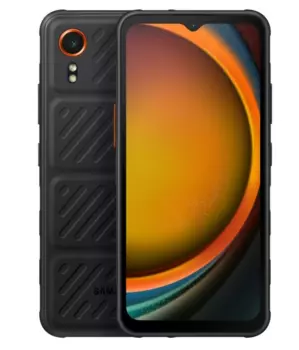 Смартфон Samsung Galaxy XCover7, 6.6" 2408x1080 IPS, MediaTek Dimensity 6100 Plus, 6Gb RAM, 128Gb, 3G/4G, NFC, Wi-Fi, BT, Cam, 4.05 А·ч, USB Type-C, Android 14, черный/оранжевый, ударопрочный корпус (SM-G556BZKDR06)