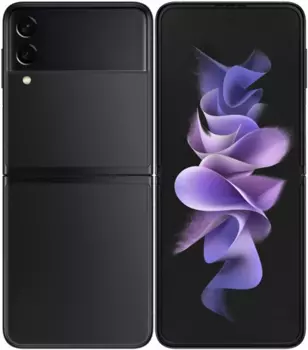 Смартфон Samsung Galaxy Z Flip3, 6.7" 1080x2640 Dynamic AMOLED 2X, Qualcomm Snapdragon 888, 8Gb RAM, 256Gb, 3G/4G/5G, NFC, Wi-Fi, BT, 2xCam, 2-Sim, 3300mAh, USB Type-C, Android 12, черный (SM-F711BZKFMEA)