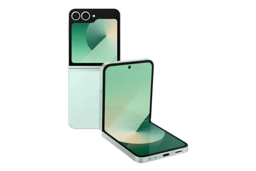 Смартфон Samsung Galaxy Z Flip6, 6.7" 2640x1080 Dynamic AMOLED 2X, Qualcomm Snapdragon 8 Gen 3, 12Gb RAM, 256Gb, 3G/4G/5G, NFC, Wi-Fi, BT, 2xCam, 2-Sim, 4000 мАч, USB Type-C, Android 14, мятный (SM-F741BLGGCAU)
